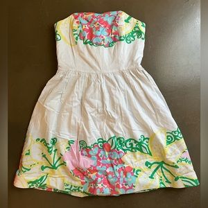 Lilly Pulitzer strapless dress - size 0